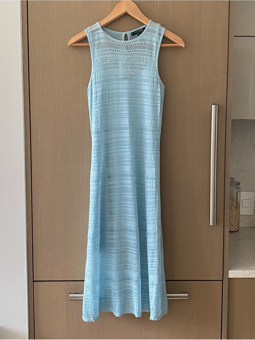 Vintage Ralph lauren crochet knit midi dress
